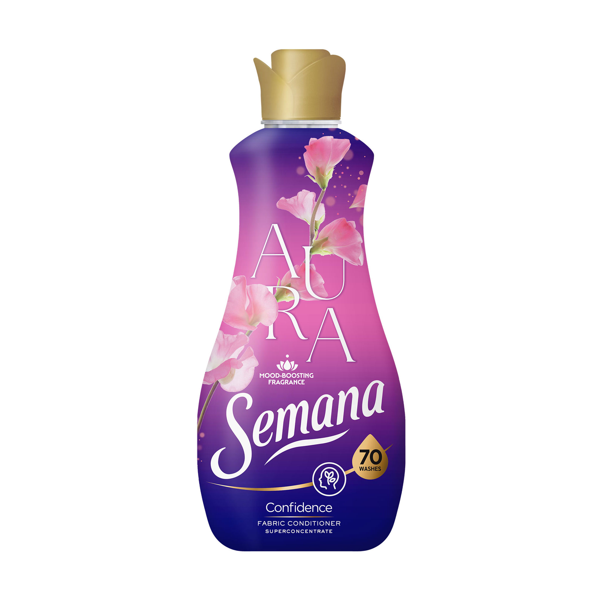 Кондиціонер для білизни Semana Aura Confidence, 70 циклів прання, 1.4 л