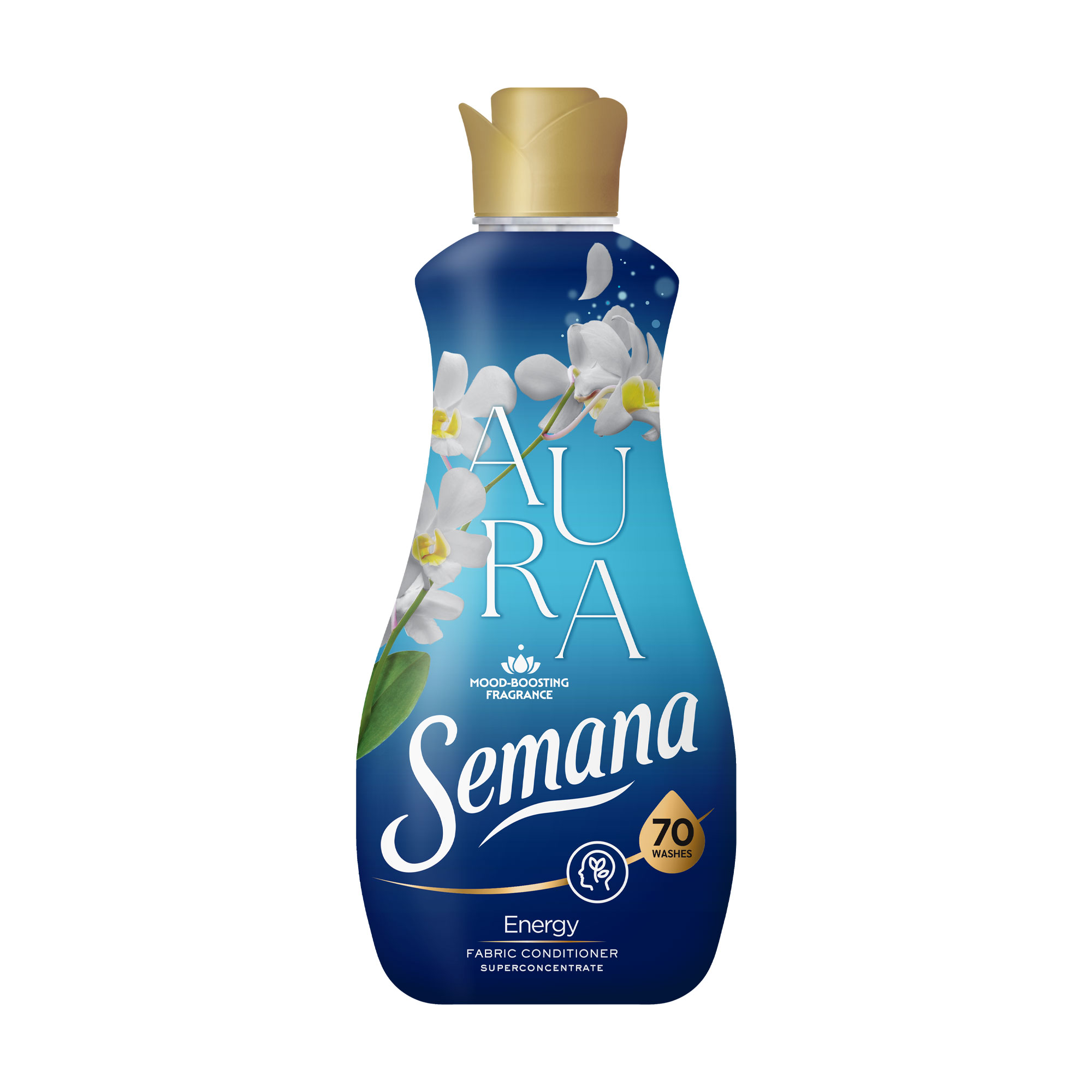Кондиціонер для білизни Semana Aura Energy, 70 циклів прання, 1.4 л